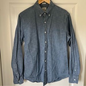 J. Crew Mens Chambray Button Down